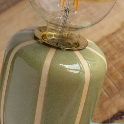 Calypso striped lamp -green-