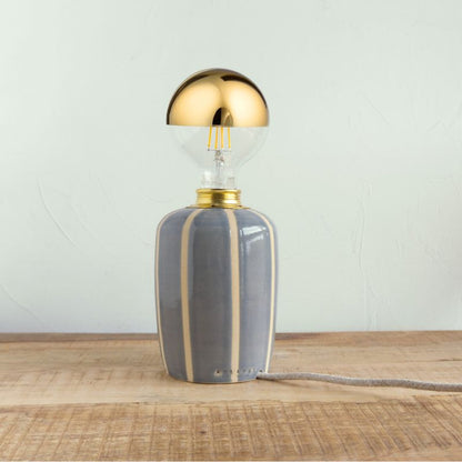 Calypso Striped Lamp - Dusty Grey