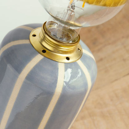 Calypso Striped Lamp - Dusty Grey