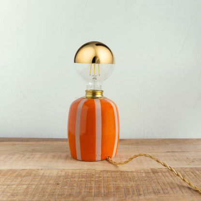 Calypso striped lamp - orange -